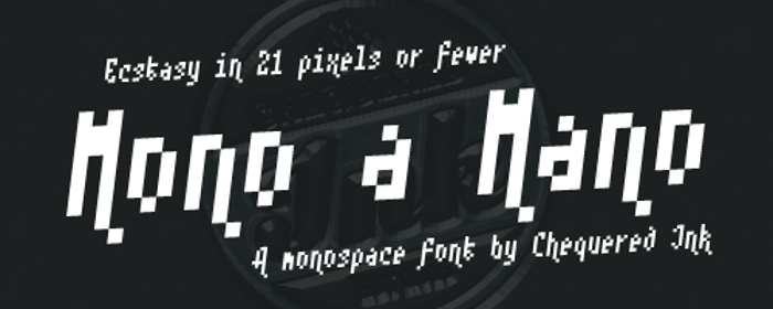Mono a Mano Font poster