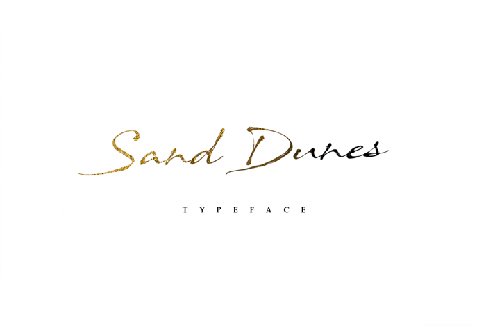 Sand Dunes Font poster