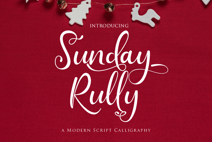 Sunday Rully Font poster
