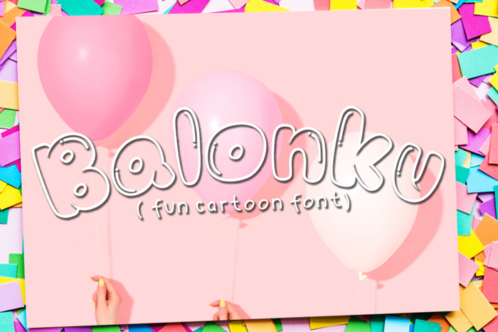 Balonku Font poster