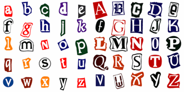 Erpressung Font poster
