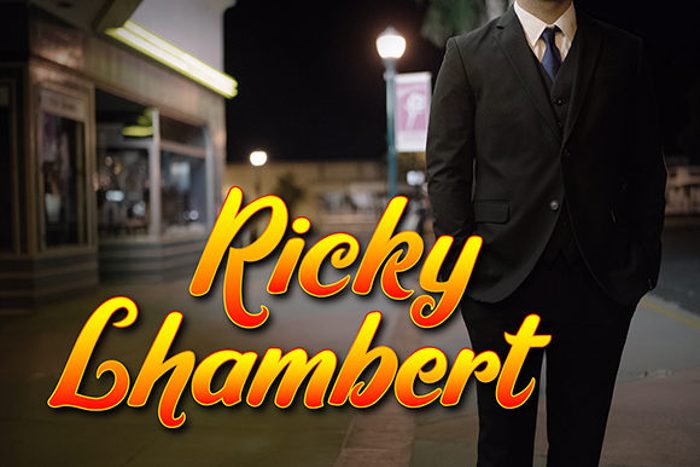 Ricky Lhambert Font poster