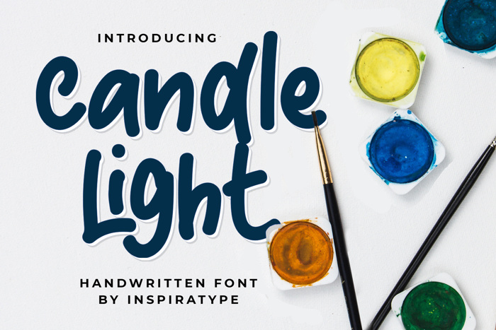 Candle Light Font poster