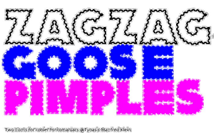 ZagZag Font poster