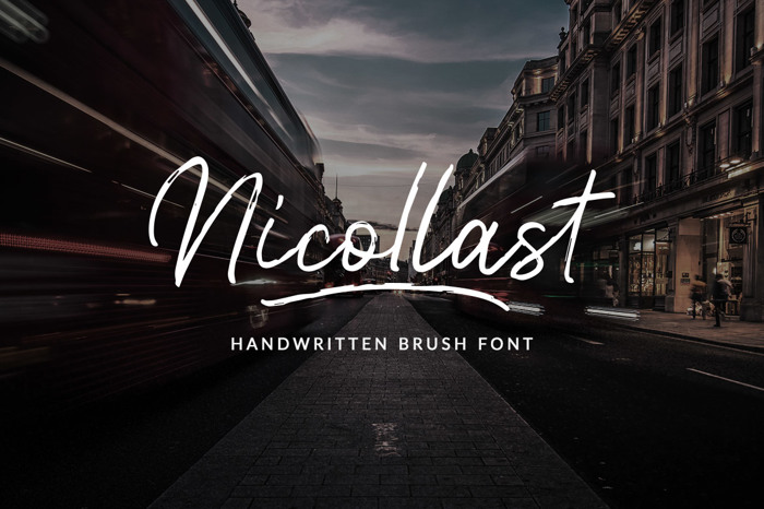 Nicollast Font poster