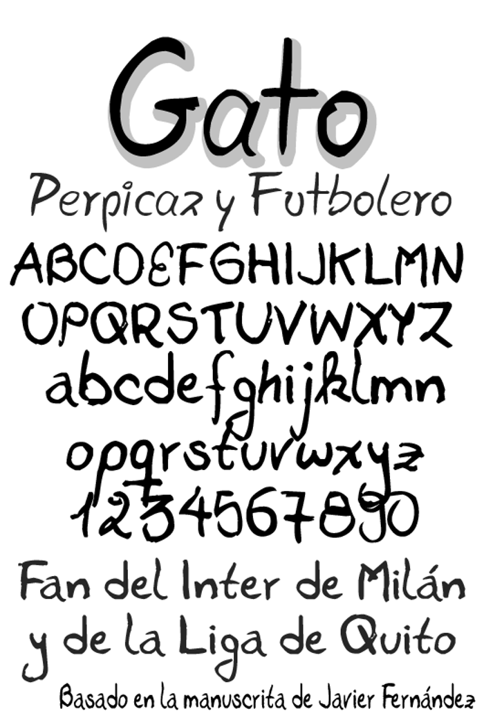Gato Font poster