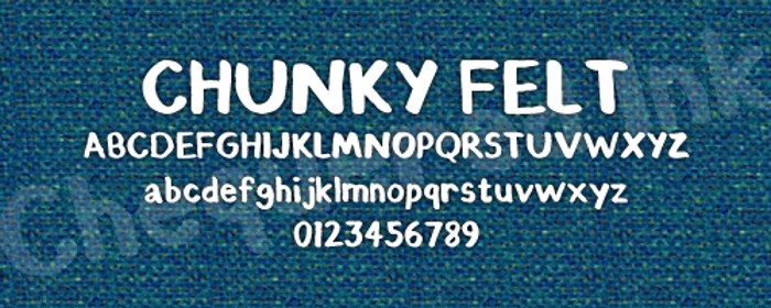 Chunky Felt Font poster