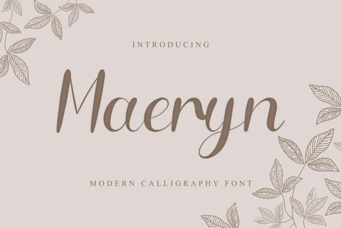Maeryn Font poster