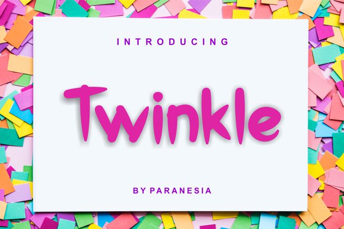 Twinkle Font poster