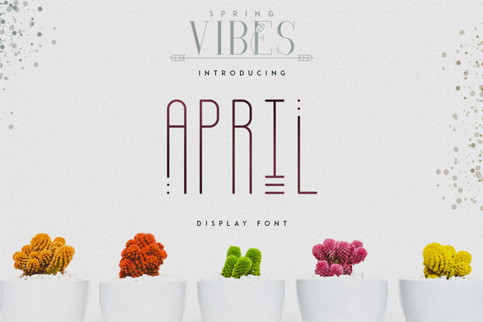 April Font poster