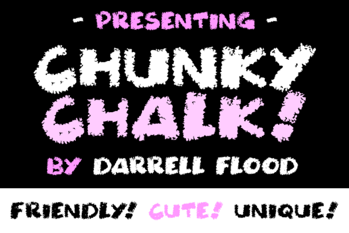 Chunky Chalk Font poster