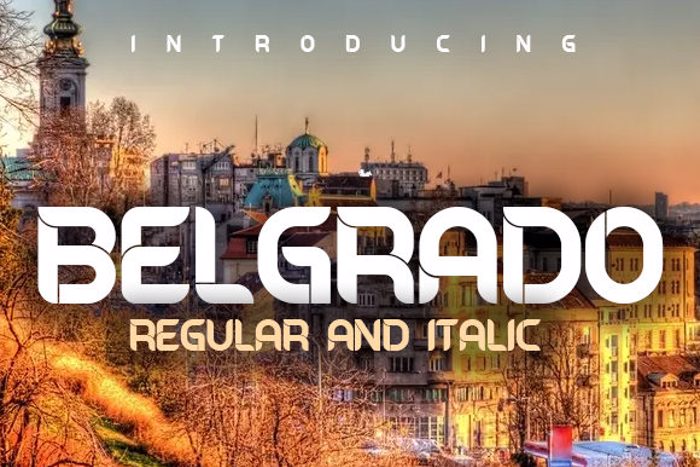 Belgrado Font poster
