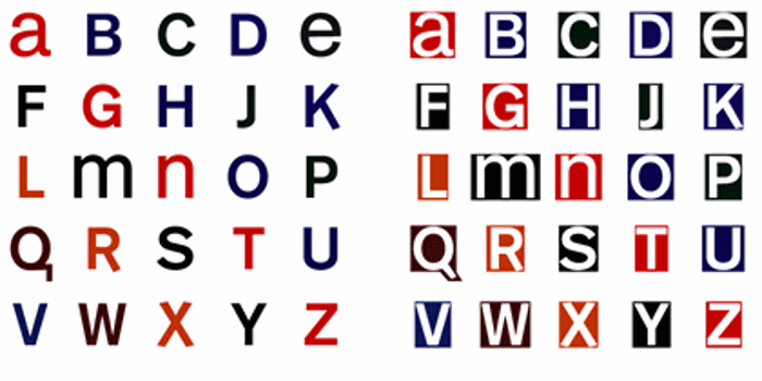 Mono Alphabet Font poster