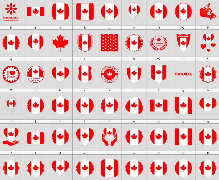 Font Canada Color poster