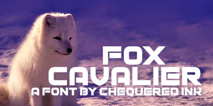 Fox Cavalier Font poster
