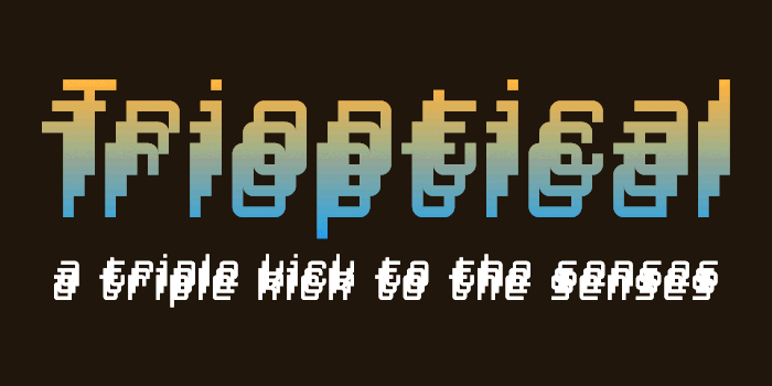 Trioptical Font poster