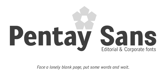 Pentay Sans Font poster
