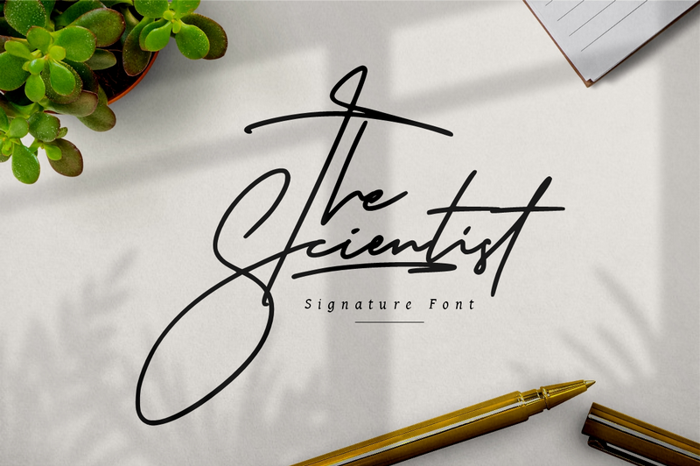 The Scientist Font poster