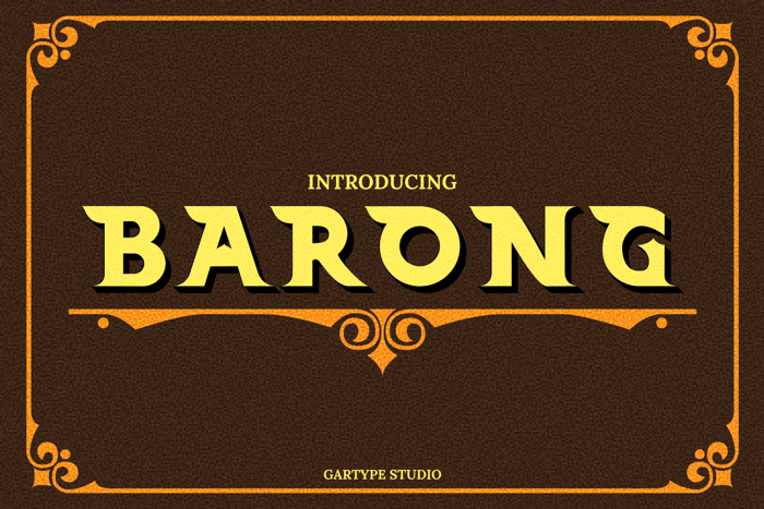 Barong Font poster