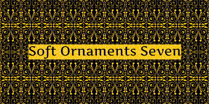 Soft Ornaments Seven Font poster