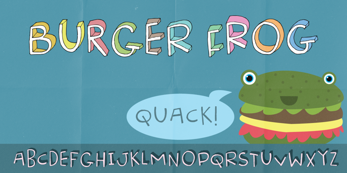 Burger Frog DEMO Font poster