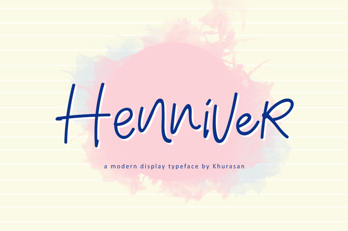 Henniver Font poster