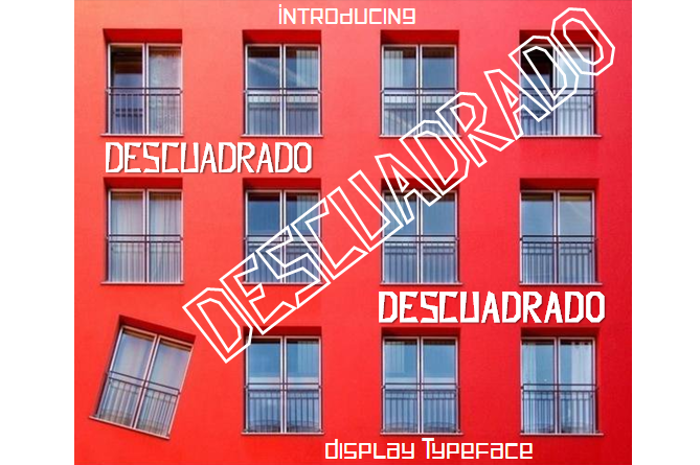 Descuadrado Font poster