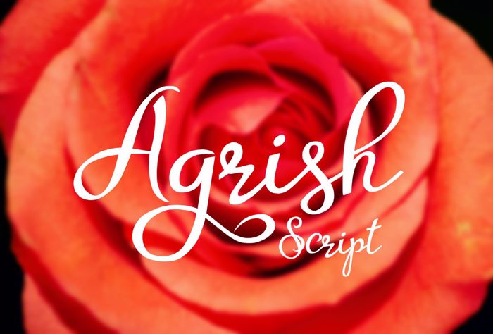 Agrish Font poster