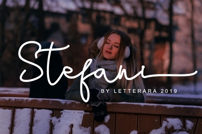 Stefani Font poster