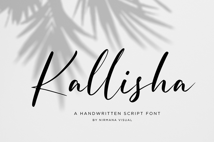 Kallisha Font poster
