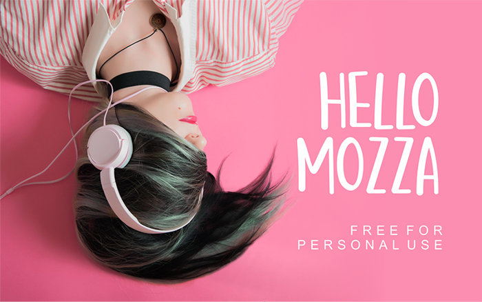 Hello Mozza Font poster