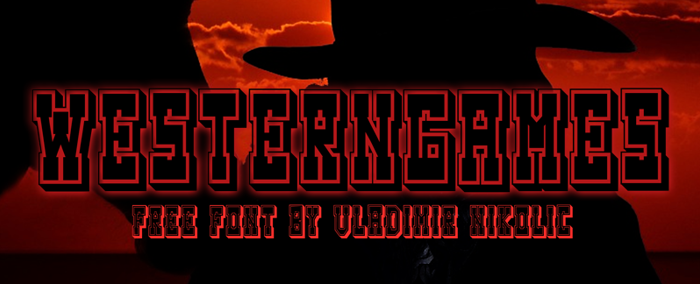 Westerngames Font poster
