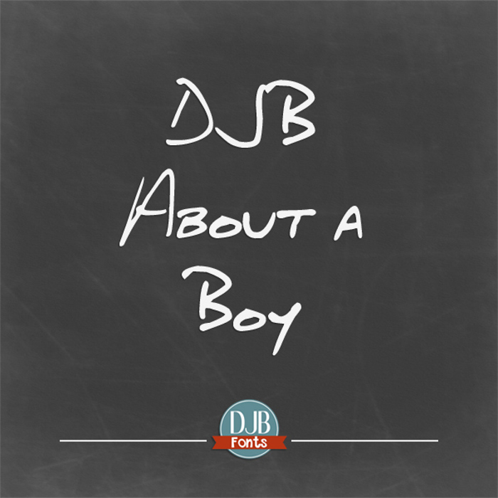 DJB About a Boy Font poster
