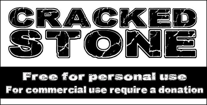 CF Cracked Stone Font