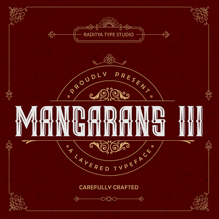 Mangarans III Font poster