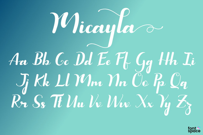 Micayla Font poster
