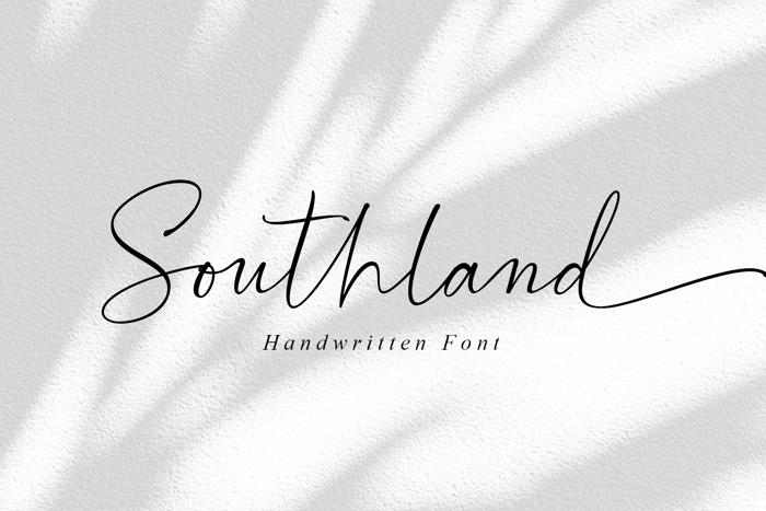 Southland Font poster