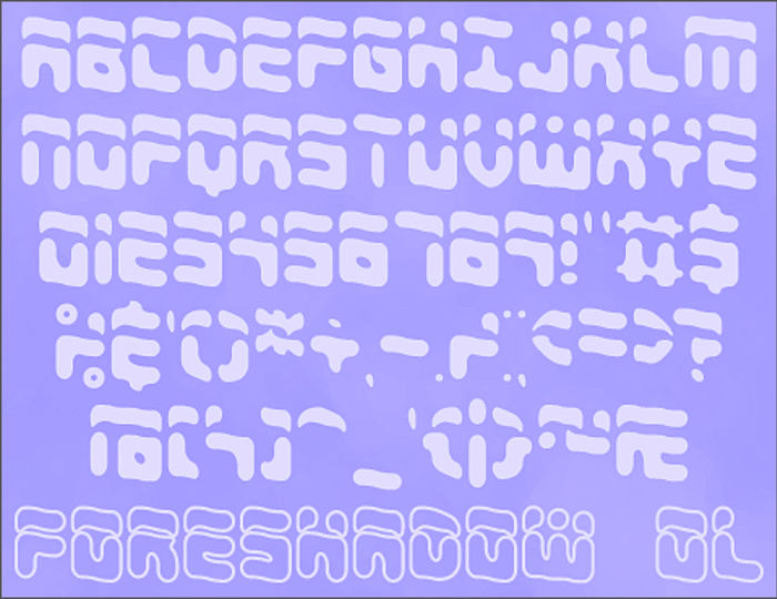 Foreshadow BRK Font poster