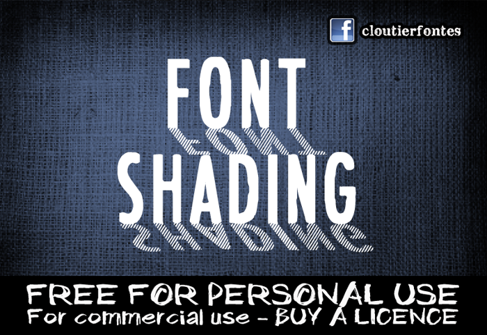CF Font Shading poster