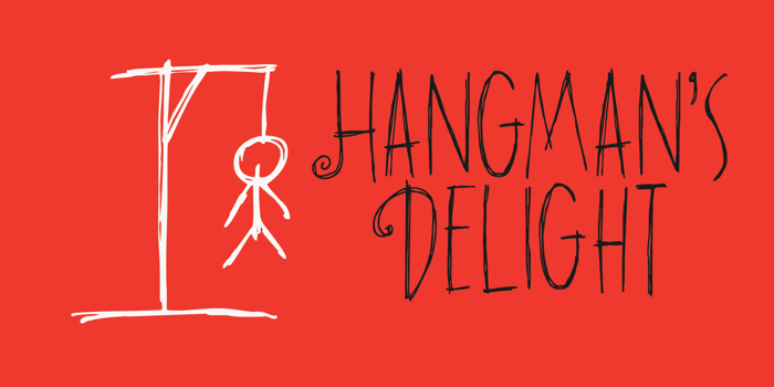 DK Hangmans Delight Font poster