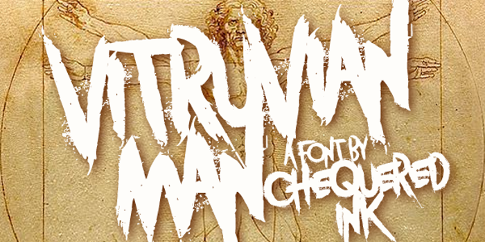Vitruvian Man Font poster