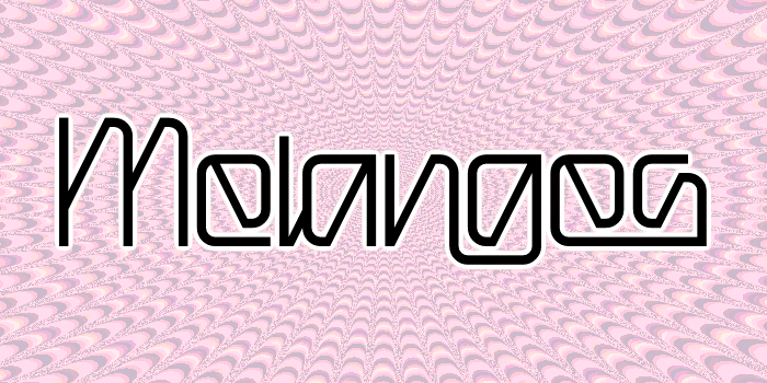 Melanges Font poster