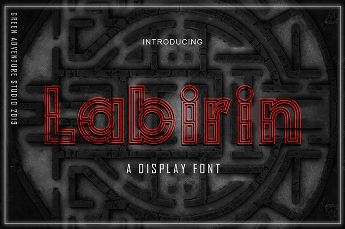 Labirin Font poster