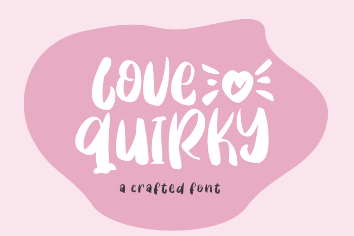 Love Quirky Font poster