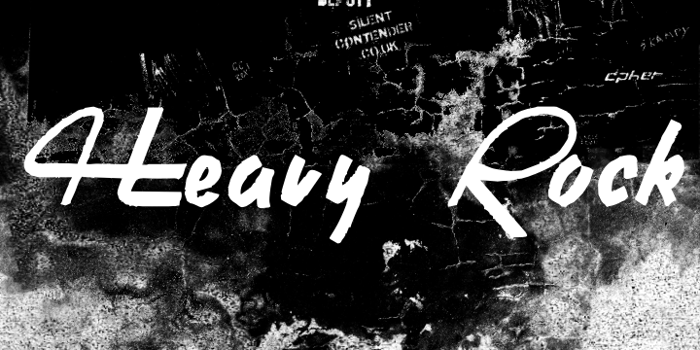 Heavy Rock Font poster