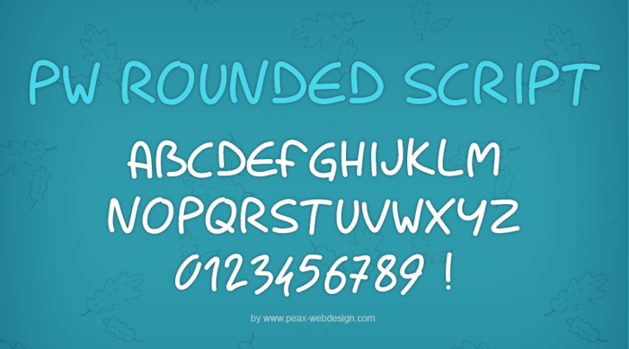 PWRoundedScript Font