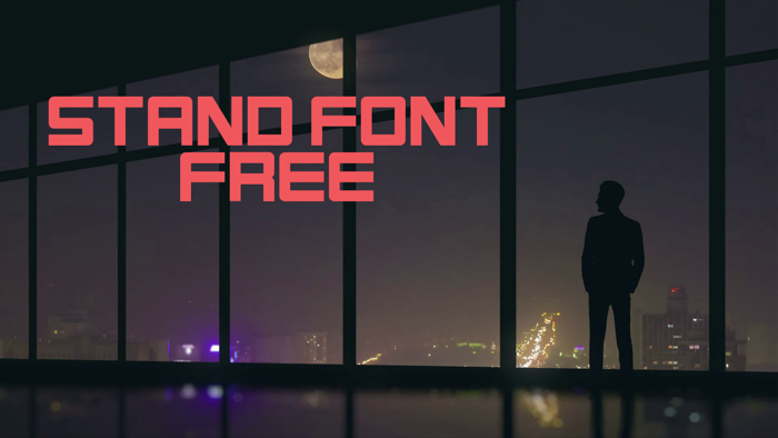 Stand Font poster
