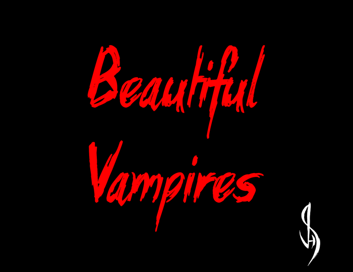 Beautiful Vampires Font poster