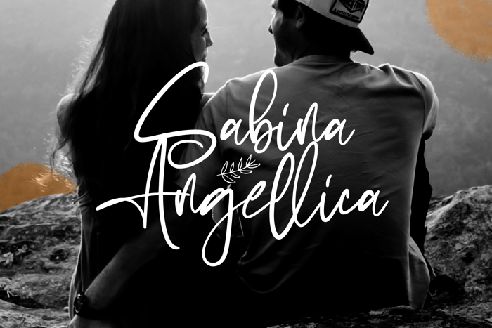 Sabina Angellica Font poster