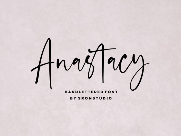 Anastacy Font poster